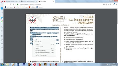 Odsgm materyal kazanım testleri